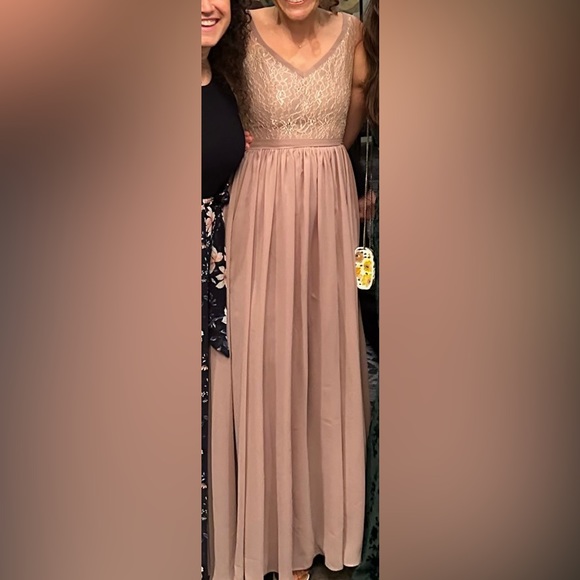 JJs house light purple size 6 black tie dress - Picture 6 of 6